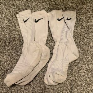 White Nike Socks